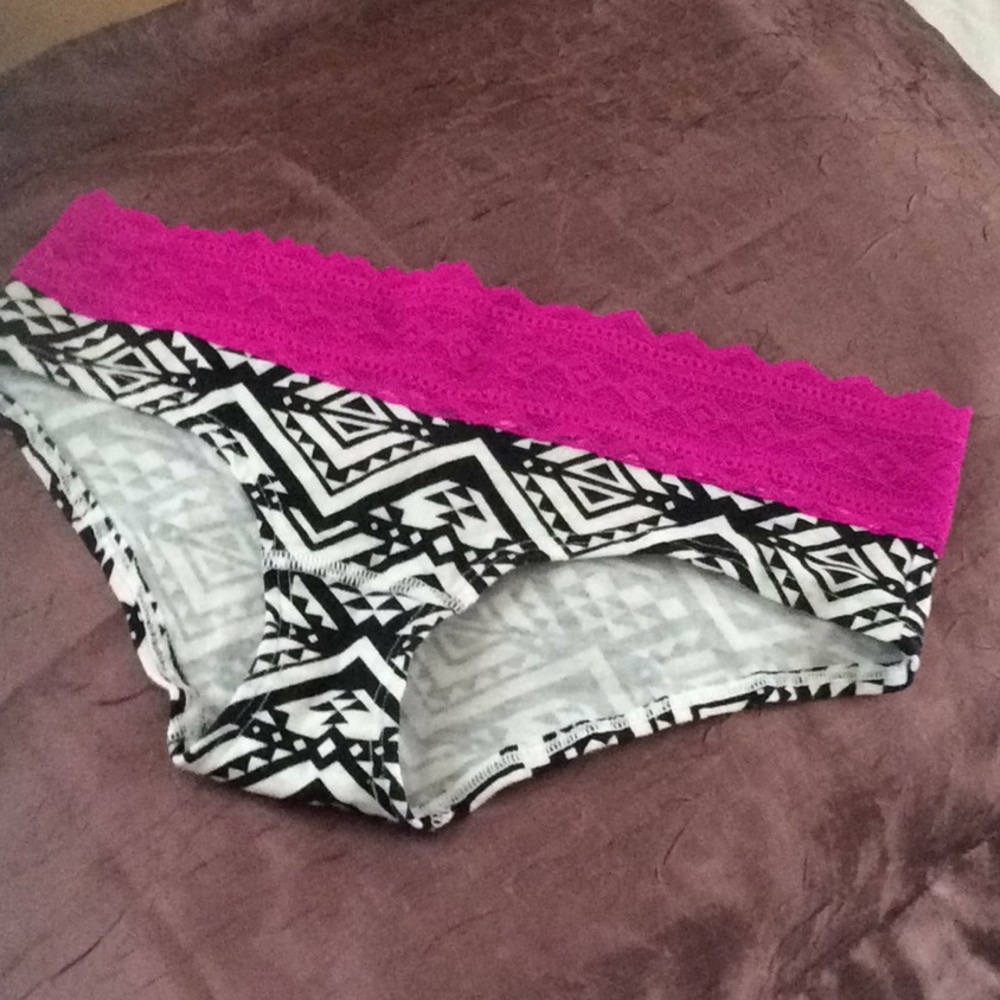 Victoria Secret Blk/Pink Fancy Pants